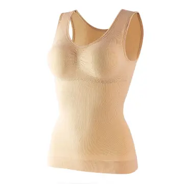 Women's Cami Shaper with Built in Bra Tummy Control Camisole Tank Top  Underskirts Shapewear Body Shaper