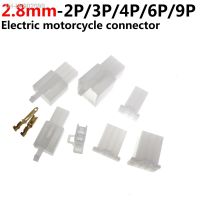 ✆▧▨ 20set 2.8mm connector 2P 3P 4P 6P 9P 2pin Electrical 2.8 Connector Kits Male Female Socket Plug For Motorcycle Motorbike Car