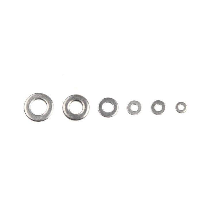 500-buah-mulit-size-m1-6-m2-m2-5-m3-m4-m5-304-stainless-steel-flat-washer-plain-washer-gasket-bermacam-macam-kit