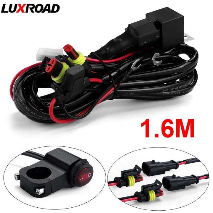 1.6/2.2M Motorcycle Foglight On/Off Switch For Led Headlight Spotlight
