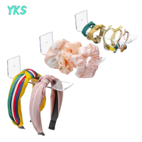 ?【Lowest price】YKS ที่คาดผมอะคริลิค3ชิ้นที่แขวนติดผนังใสที่คาดผมจัดเครื่องประดับที่บ้านสำหรับเด็กผู้หญิงผู้หญิง