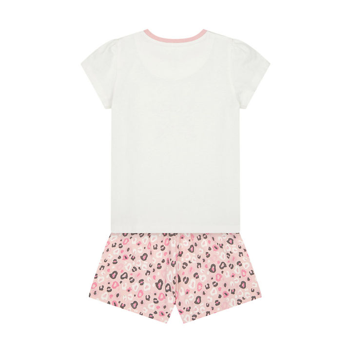 ชุดนอนเด็กผู้หญิง-mothercare-pink-leopard-print-shortie-pyjamas-yd237