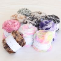 【jw】▣✧  50g/roll Faux Fur Yarn Wool Cashmere Hand Knitting Crochet Sweater Thread Scarf Fluffy Warm