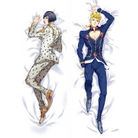 แนะนำ Dakimakura Case Jo Bizarre Adventure Giorno Giovanna ชุดเครื่องนอนอะนิเมะปลอกหมอนผู้ชาย