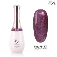 สีเจลทาเล็บ  Pick Me Up G117 Fizzy Black Ruby 15 ml.