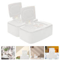 Chaoshihui 2pcs Wet Wipes Dispenser Tissue Box Tissue Holder Tissue Tissue Tissue Tissue Storage Box ที่เก็บไว้