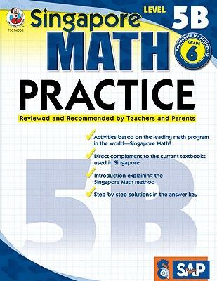 ภาษาอังกฤษรุ่นแรกSingapore Math Practiceระดับ5B,เกรด6คณิตศาสตร์สิงคโปร์ ∝