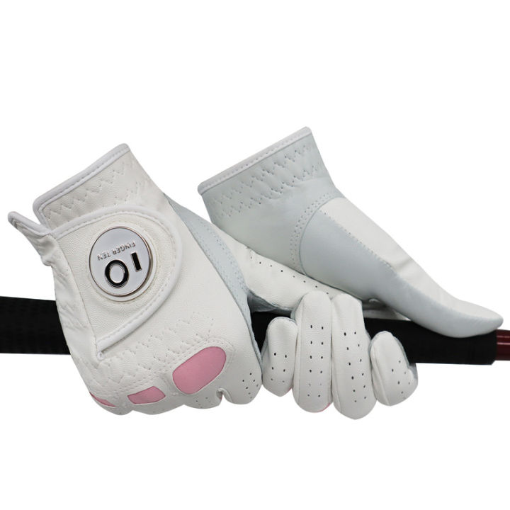 2-pack-or-1-pair-cabretta-leather-womens-golf-gloves-with-ball-marker-left-right-hand-extra-grip-ladies-sizes-s-m-l-xl
