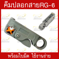 คีมปลอกสายสัญญาณRG-6พร้อมใบมีด ใช้งานง่าย