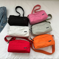 ifashionbagshop(IF1857) กระเป๋าสะพายข้างFASHION ผ้าไนล่อน มี2สี