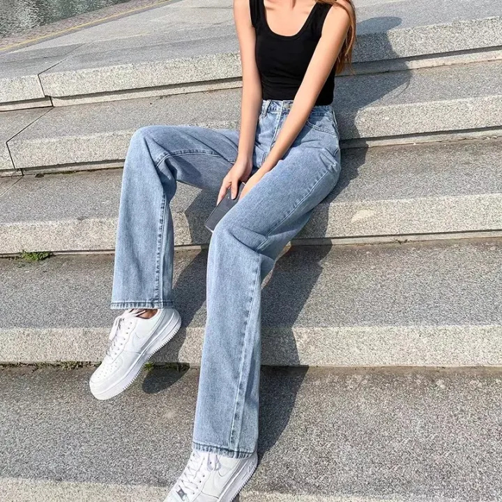 Mom Jeans High Waist Wide Leg Jeans Tik tok outfit Dancer Pants for ...