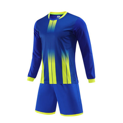 Long sleeve Football Kits Kids Adult Soccer Jerseys Set Men child Futbol Training Uniforms Sport sets Can customize name No