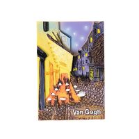 Van Gogh Art สติกเกอร์ติดผนังแม่เหล็กติดตู้เย็นลายท้องฟ้าเต็มไปด้วยดวงดาวตกแต่งสติ๊กเกอร์ตู้เย็น3มิติสติกเกอร์ติดผนังส่วนตัวบนเว็บคนดังตกแต่งบ้าน BXT3816ตู้เย็น