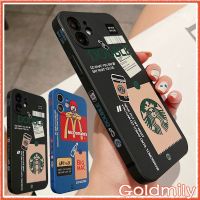 BOUND （in stock） McDonalds เคสลายแถบข้างการ์ตูนขอบเหลี่ยมซิลิโคน สำหรับ Apple iPhone 13 เคส i8plus Xr 7 เคสไอโฟน7พลัส เคสไอโฟนxr 12 6s i11 13 Pro Max เคสไอโฟน13 X เคสไอโฟน8+ Mini เคสไอโฟน12promax 11 เคสไอโฟน12 XS 10 6 2020 เคสไอโฟน6พลัส SE2 เคสไอโฟน11 ส