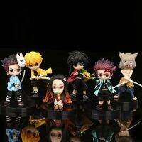 ภาพอนิเมะสังหารปีศาจ Kimetsu Yaiba ของเล่นตุ๊กตาขยับแขนขาได้ PVC 7ซม. ของขวัญของเล่น