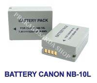 (แพ็คคู่2ชิ้น) NB-10L / NB10L แบตเตอรี่สำหรับกล้องแคนนอน Camera Battery For Canon Powershot G15,G16,G3X,G1X,SX40HS,SX50HS,SX60HS BY PRAKARDSAKDA SHOP