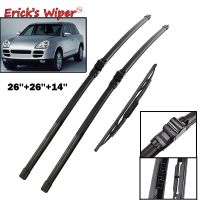 Ericks Wiper LHD Front Rear Wiper Blades Kit Set For Porsche Cayenne 2003 2004 2005 2006 Windshield Windscreen 26"26"14"