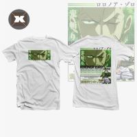 2023 new - Roronoa Zoro เสื้อยืดลําลองสําหรับ Unisex แขนสั้นพิมพ์ลาย 3D Anime คุณภาพสูง