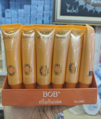 ( 12ชิ้น/ยกโหล) BB cream บีบี ครีม รองพื้น กันแดด BOB หลอดสีส้ม แดดเมืองไทยแรงมาก ผิวพังแน่ถ้าไม่ใช้ กันแดด BOB เนื้อบางเบา สูตรกันน้ำ ขายดี