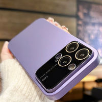 เคสโทรศัพท์กล้อง HOCE ปกป้องเต็มรูปแบบสำหรับ iPhone 14 13 12 11 Pro Max หรูหราสีบริสุทธิ์เคสสำหรับไอโฟน14 Plus โคเวอร์คุณภาพสูงตาข่ายกันฝุ่น