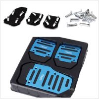 ◎♘ Universal Blue and Black Non-Slip Car Pedal Cover Set Kit Car Pedal Brake Pedal Clutch Pedals Pad Cover