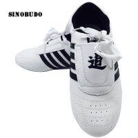 White Taekwondo Shoes Mens High-quality Breathable Kung Fu Shoes Wushu Taichi Karate Martial Arts Wrestling Fighting Sneakers