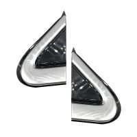 Front Window A-Pillar Triangle Trim Plate For 2012-2016 Chrome Triangle Cover Panel