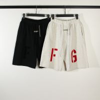 FEAR OF GOD กางเกงห้าจุดแบบลำลองสำหรับสำหรับทั้งหญิงและชายกางเกงทรงหลวมแนวสปอร์ตสวมใส่สบายสำหรับฤดูร้อน