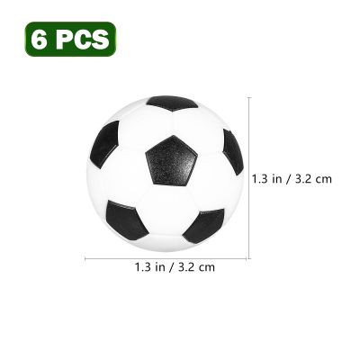 ：《》{“】= 6Pcs 32Mm Table Soccer Footballs Replacements Mini Black And White Soccer Balls Black And White Football Table Soccer Playiing