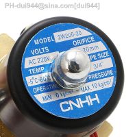 2022 New 3/4 quot; 220V Electric Solenoid Valve Pneumatic 2 Port Water Oil Air Gas 2W-200-20