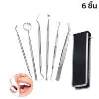 ชุดขูดหินปูนสแตนเลส เครื่องมือทำฟัน อุปกรณ์ขูดหินปูน ชุดขูดหินปูน Stainless Steel Dentist Tool ที่ขัดฟันคน เครื่องขูดหินปูน เหล็กแคะฟัน Aliz selection