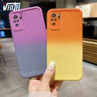 VRQR เคสนิ่ม2023ซิลิโคนล่าสุดสำหรับ Xiaomi Redmi Note 10 4G Note 10S Redmi Note 10 Pro Max การไล่ระดับสีขั้นสูงเคสซิลิโคนโทรศัพท์สีคู่