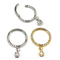 Stainless Steel Helix Earrings with Clickers 1Piece  and ต่างหูสแตนเลสแบบคลิ้กเกอ 1 ชิ้น