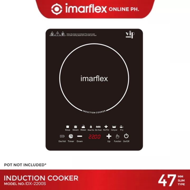 Imarflex Induction Cooker 2200W Inverter Stove Multiple Cooking