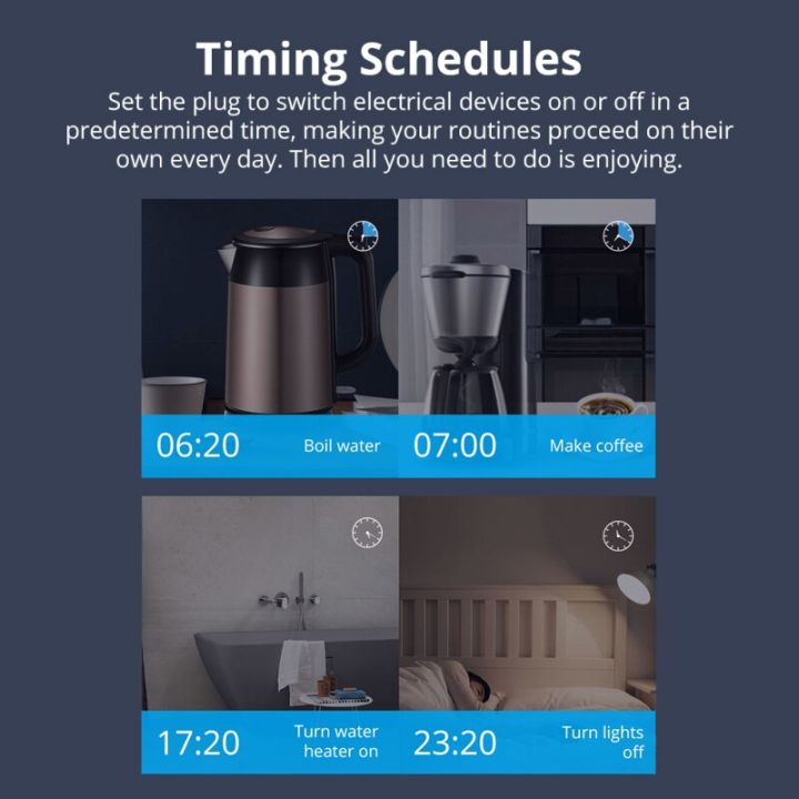 sonoff-แอปควบคุมนาฬิกาอัลลิซจาก-google-home-เต้าเสียบไฟปลั๊กอัจฉริยะ-r2-s26สำหรับจังหวะเวลาสมาร์ทโฮม