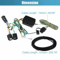 4 Way Trailer Wiring Harness Connector Plug 56331 118534 ABS Car Accessories for Chrysler Town &amp; Country 2011-2016