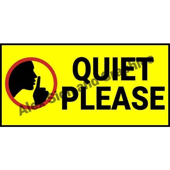 Quiet Please PVC Signage - 3.75 x 7.5 inches | Lazada PH