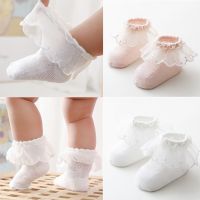 2021 New Kid Girls Socks Newborn Baby Girls Kids Princess Bowknot Lace Ruffle Frilly Tulle Ankle Socks 0-8Y