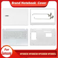 เคสแล็ปท็อปของแท้ฝาหลังใหม่สำหรับ Samsung NP300E5M NP300E5K NP3500EM NP300E5L แล็ปท็อปปกหลัง LCD ฝาหลัง/ฝาปิดโน้ตบุค/ที่ครอบบานพับ/ที่วางแขน/เคสด้านล่างสีขาว