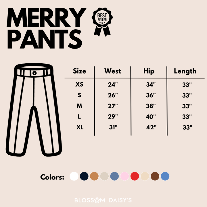 blossom-daisys-merry-pants-ยอดขายกว่า1000ตัว-กางเกงรุ่นขายดีที่สุด-ลูกค้าซื้อซ้ำเยอะมาก-ใส่สวยทรงเป๊ะ-ขาห้าส่วนผ่าปลายขาแต่งกระดุมหัวใจ-hot