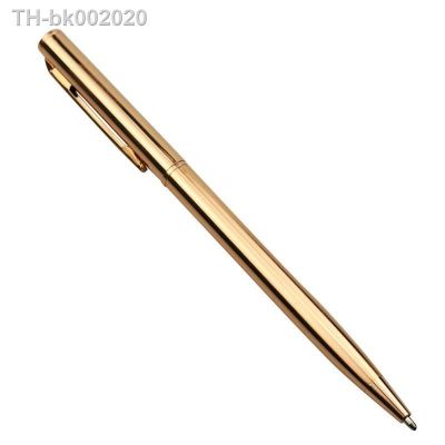 ♕﹉ 1 Pcs Ballpoint Pen 1.0mm Metallic Signature Business Office Gift Pen Gold Silver Rose Gold Three Color Optional