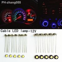 10 pcs T3 T4 T4.7 T5 led car dashboard light instrument automobile door Wedge Gauge reading lamp bulb 12V led smd Car Styling