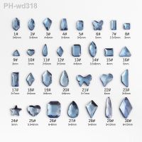 wholesale Light blue multi style Flat Back Nail Rhinestone Special Shaped Crystals Nail Art Stones 3D Personalized Decoration