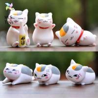 ของเล่นหุ่นของเล่นน่ารัก PVC ของเล่นขนาดเล็ก Natsume Yuujinchou ตุ๊กตาขยับแขนขาได้แมว Nyanko เซนเซย์โมเดลแอ็คชั่นตุ๊กตาขยับแขนขาได้