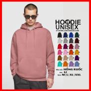 Áo Khoác Nỉ Bông Hoodie Trơn Unisex 2T Store - Nón May Đắp 2 Lớp