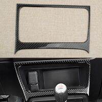 Car Front Center Console Storage Box Trim Cover Black Carbon Fiber Fit for Honda Civic 8th Gen 2006 2007 2008 2009 2010 2011