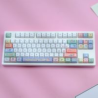 Keycap Only】แป้น Keycap129รูปใบหน้ายิ้ม PBT การระเหิดห้าด้านเชอร์รี่สำหรับเกมสวิตช์ MX เชอร์รี่คีย์บอร์ดแบบกลไก Keychron/ RK61/GK61/Anne Pro 2