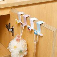 【YF】 2Pcs/Set Garbage Bag Hook Cartoon Kitchen Convenience Carry Storage Rack Behind Cabinet Door Home Decorations