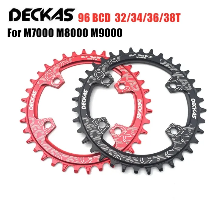 DECKAS Chainring 96bcd Asymmetrical Oval Round Mountain Bike Narrow ...