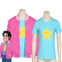 ใหม่ steven Universe ภาพยนตร์ควอตซ์ผู้ชายคอสเพลย์ unisex เบสบอลเครื่องแบบเสื้อ T เสื้อแจ็คเก็ต TEE TOP T เสื้อฮาโลวีนเครื่องแต่งกาย